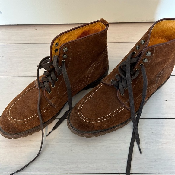 Frye Brown Suede Ankle Boots Moccasin Style main image 4